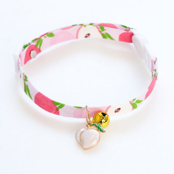 Summer Fruit Series Cat Dog Collar Регулируем сладък домашен любимец Нашийник Камбанки Предпазна катарама Коте Кученце Триизмерни висящи яки