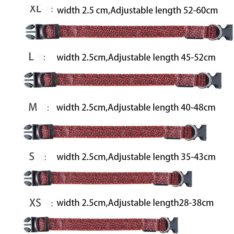 Leopard LED suņu kakla siksna Gaismas regulējama kvēlojoša kakla siksna suņiem Mājdzīvnieku nakts drošība Neilona kakla siksna Gaismas LED spilgta USB kaklasiksna