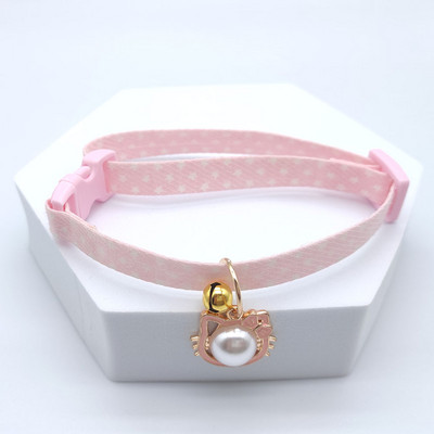 Jauna regulējama mājdzīvnieka kaklasiksna ar zvaniņu, maza suņa kaklarota ar jauku kulonu kaķu kopšanas kakla piederumiem kucēnu piederumi