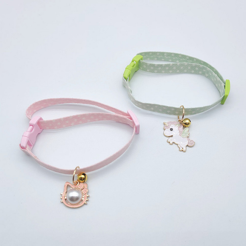 Jauna regulējama mājdzīvnieka kaklasiksna ar zvaniņu, maza suņa kaklarota ar jauku kulonu kaķu kopšanas kakla piederumiem kucēnu piederumi