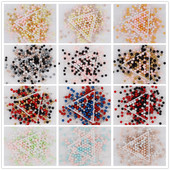 3-10 mm jaukta izmēra pērļu balta/pērļu neporaina apaļas imitācijas plastmasas pērļu krelles rokdarbiem un rotaslietu izgatavošanai