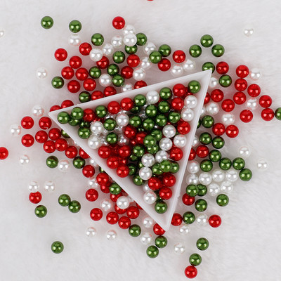 3-10 mm jaukta izmēra pērļu balta/pērļu neporaina apaļas imitācijas plastmasas pērļu krelles rokdarbiem un rotaslietu izgatavošanai