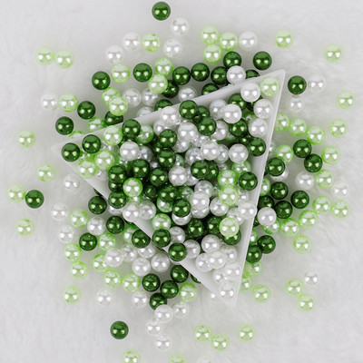 3-10 mm jaukta izmēra pērļu balta/pērļu neporaina apaļas imitācijas plastmasas pērļu krelles rokdarbiem un rotaslietu izgatavošanai