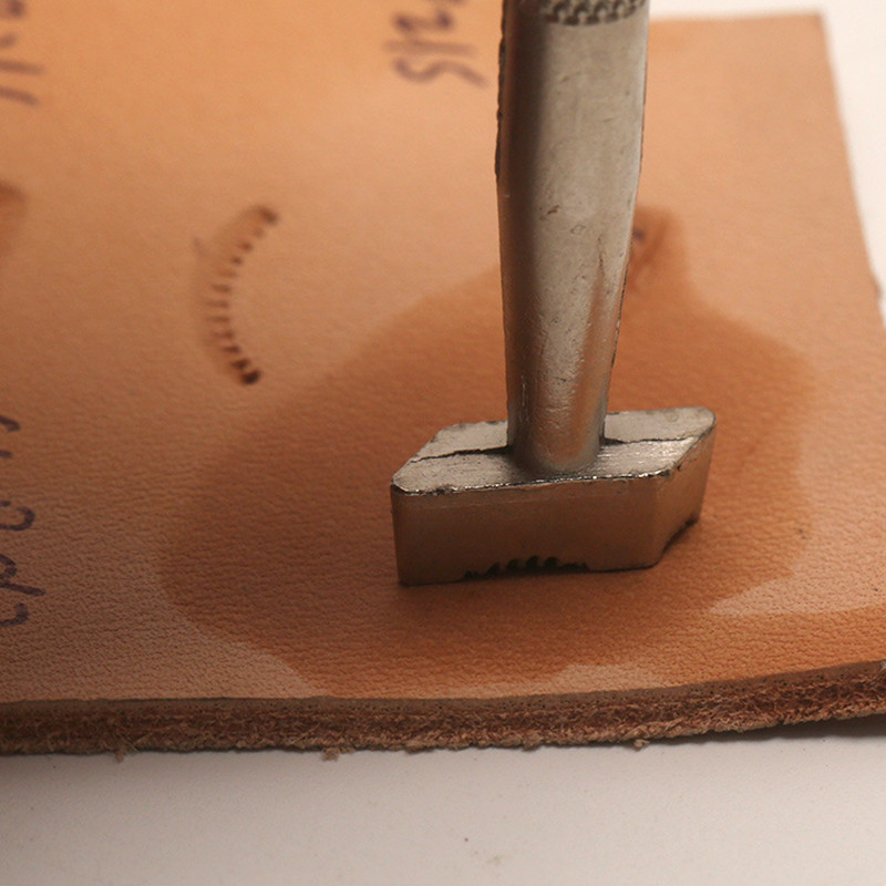 1 gab. Ādas griešanas reljefa rīks, ar rokām darināts ādas apdrukas zīmogs, dekoratīvs raksts, grebts