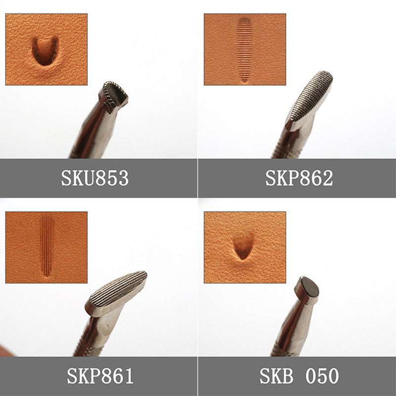 1 gab. Ādas griešanas reljefa rīks, ar rokām darināts ādas apdrukas zīmogs, dekoratīvs raksts, grebts