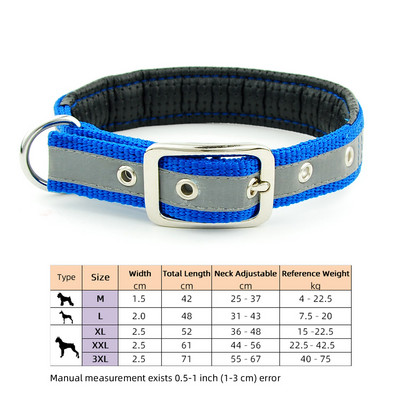 Neilona mājdzīvnieku kaklasiksnas PP regulējama kakla siksna ar putām polsterēta suņu kakla siksna, mīksta, izturīga maziem vidēji lieliem suņiem un kaķiem mājdzīvnieku piederumi