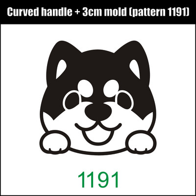 JINXINYANG 3 cm kūkas zīmols cepšana vara veidne misiņa rokturu komplekts, kas dedzina koka ādu maize Hamberger liellopu gaļas zīmola nospiedums