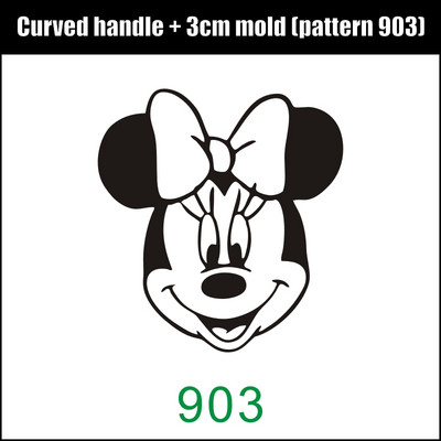 JINXINYANG 3 cm kūkas zīmols cepšana vara veidne misiņa rokturu komplekts, kas dedzina koka ādu maize Hamberger liellopu gaļas zīmola nospiedums