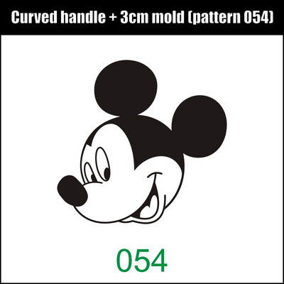 JINXINYANG 3 cm kūkas zīmols cepšana vara veidne misiņa rokturu komplekts, kas dedzina koka ādu maize Hamberger liellopu gaļas zīmola nospiedums