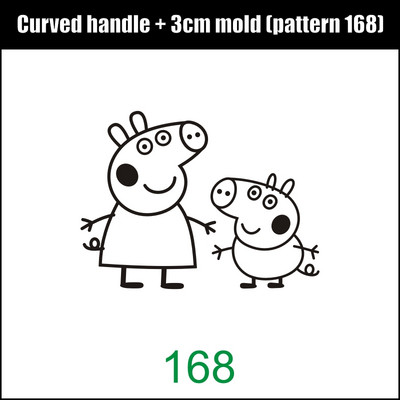 JINXINYANG 3 cm kūkas zīmols cepšana vara veidne misiņa rokturu komplekts, kas dedzina koka ādu maize Hamberger liellopu gaļas zīmola nospiedums