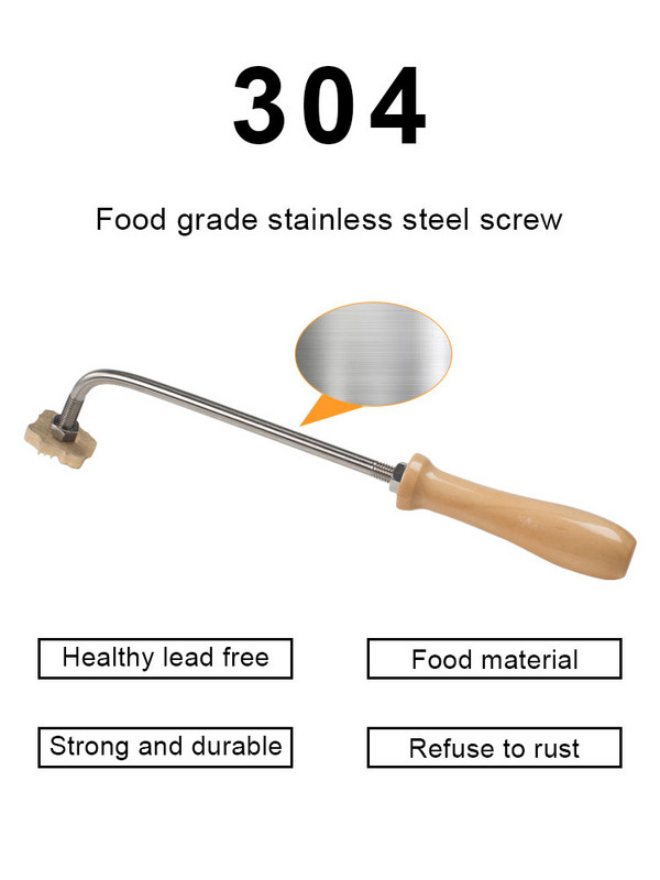JINXINYANG 3 cm kūkas zīmols cepšana vara veidne misiņa rokturu komplekts, kas dedzina koka ādu maize Hamberger liellopu gaļas zīmola nospiedums