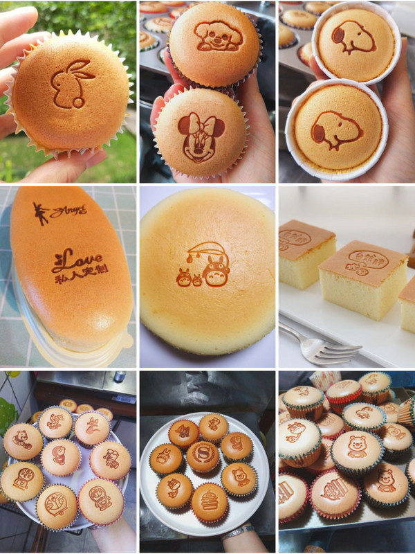 JINXINYANG 3 cm kūkas zīmols cepšana vara veidne misiņa rokturu komplekts, kas dedzina koka ādu maize Hamberger liellopu gaļas zīmola nospiedums