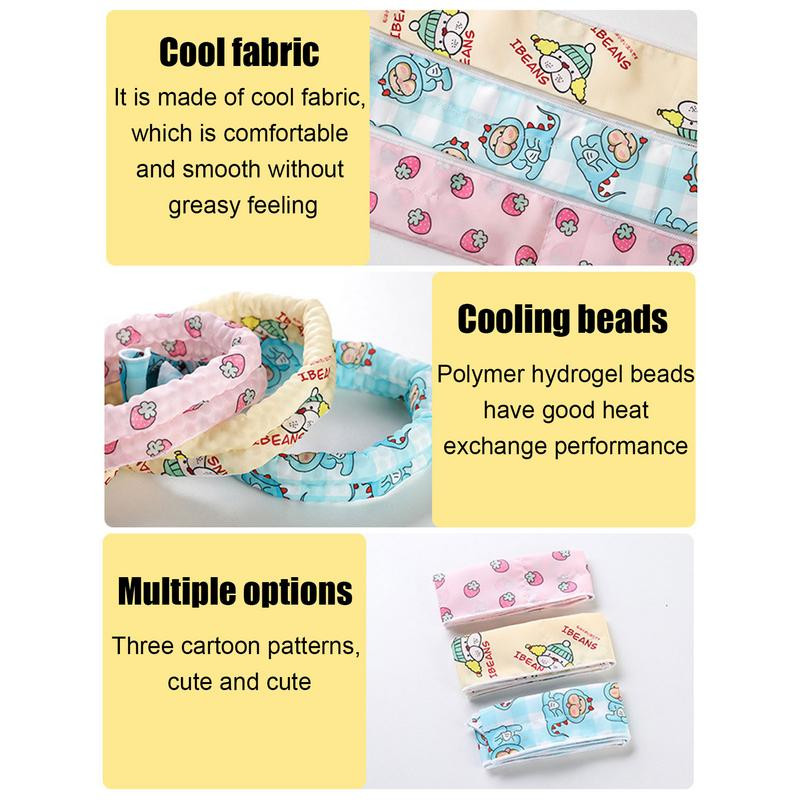 Maza suņu bandana mājdzīvnieku āra dzesēšanas kaklasiksna atkārtoti lietojama multfilmu raksti suņiem dekoratīva šalle kakla ķermeņa atdzesēšanai