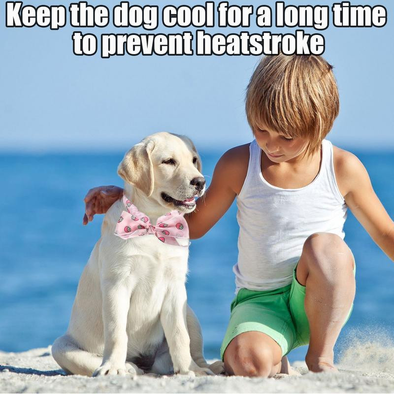 Maza suņu bandana mājdzīvnieku āra dzesēšanas kaklasiksna atkārtoti lietojama multfilmu raksti suņiem dekoratīva šalle kakla ķermeņa atdzesēšanai