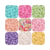 8mm-12mm Akrila simfonija caurspīdīga gumijas matēta lodīšu krelles, rokassprādze, kaklarota, auskari, mājas rotaslietas, aksesuāri