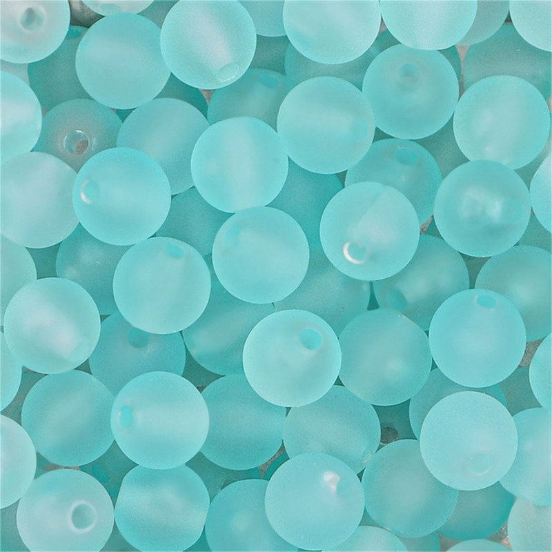 8mm-12mm Akrila simfonija caurspīdīga gumijas matēta lodīšu krelles, rokassprādze, kaklarota, auskari, mājas rotaslietas, aksesuāri