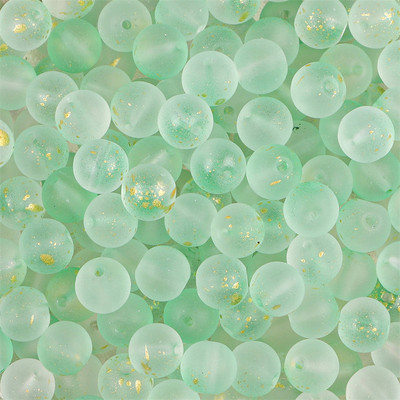 50 gab 8 mm daudzkrāsu zelta folijas efekta stikla kristāla brīvas apaļas krelles krellēm rokdarbiem DIY šūšanas piederumi