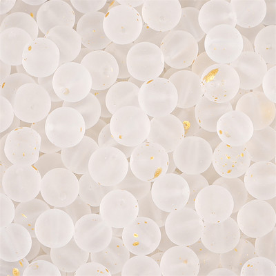 50 gab 8 mm daudzkrāsu zelta folijas efekta stikla kristāla brīvas apaļas krelles krellēm rokdarbiem DIY šūšanas piederumi