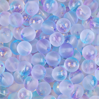 50 gab 8 mm daudzkrāsu zelta folijas efekta stikla kristāla brīvas apaļas krelles krellēm rokdarbiem DIY šūšanas piederumi