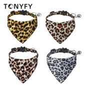 Suņu apkakles siksna Leoparda raksta Šalle Regulējama Maza Suņu Kaklasiksnas Kucēnu Mājdzīvnieku Dvielis Āra Kaķu Apkakles Mājdzīvnieku kopšanas piederumi