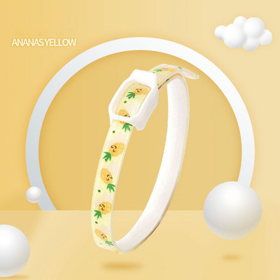 Mājdzīvnieku atbaidīšanas kakla siksna Netoksiska atbaidīšanas kakla siksna kaķiem Suņu vasaras dzīvnieku piederumi Mājdzīvnieku piederumi Mājdzīvnieku kaklasiksna Augļi Apdrukāti Kaķu piederumi