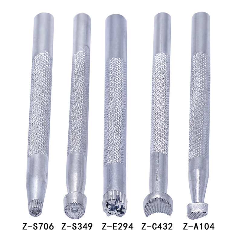 LMDZ Μεταλλικό Δερμάτινο Σέλα Εργασίας Εργαλεία κατασκευής Σκάλισμα Δερμάτινα Στάμπες χειροτεχνίας Δερμάτινο Στάμπινγκ Εργαλείο εκτύπωσης συμπαγούς μετάλλου