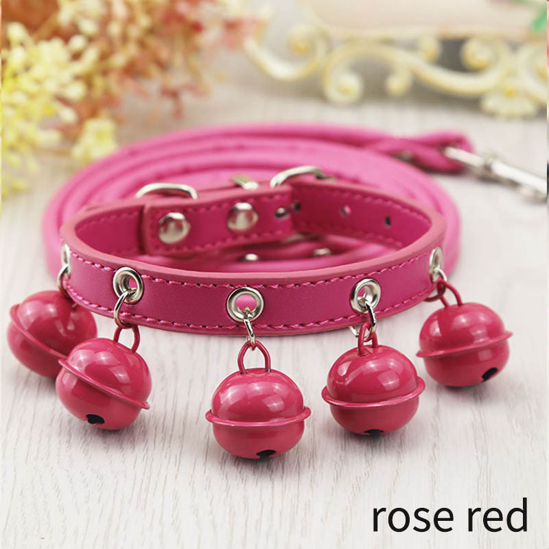 1 gab mājdzīvnieku kaklasiksna kaķu suņu apkakles PU materiāls ar zvana kakla gredzenu kaklarotas drošības elastīga regulējama kaklasiksna mājdzīvnieku aksesuāri