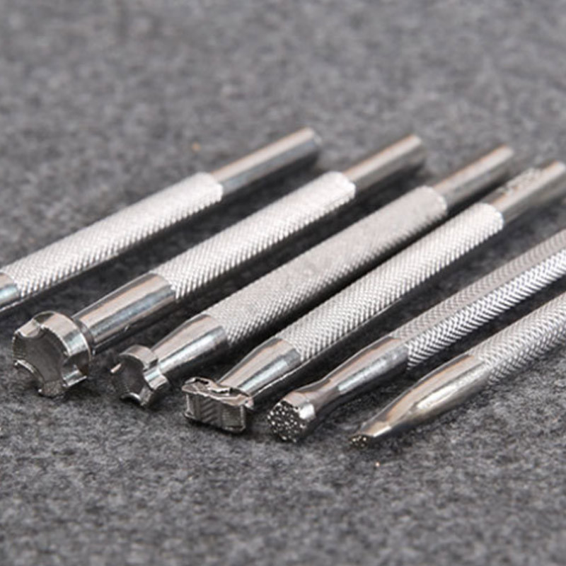 1 gab. Ādas apdrukas rīks, sakausējuma seglu izgatavošana, grebšana, roku darbs, ādas apģērbs, rokdarbi, DIY perforators, metāla ādas štancēšanas sēdeklis