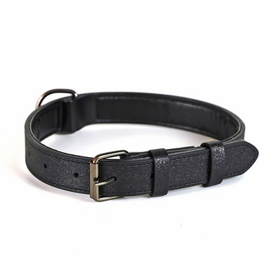 Ādas mājdzīvnieku kaklasiksna, regulējama maza un vidēja suņu kakla siksnas mezgls, nodilumizturīgs PU materiāls ar metāla sprādzi mājdzīvnieku kaklasiksnas piederumiem