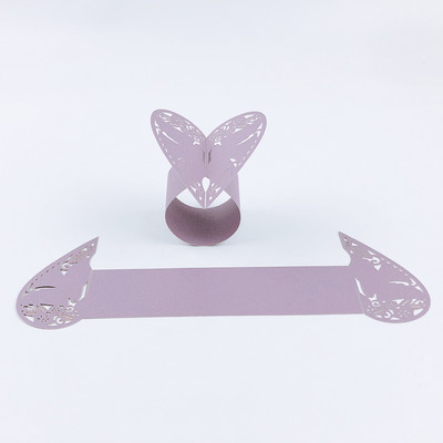 50gab baloža formas lāzera griezts papīrs vakariņu dvielis salvetes gredzeni turētāji dzimšanas dienas kāzu ballīte Ziemassvētku mājas galda noformējums