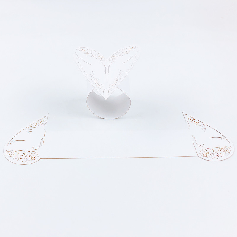 50gab baloža formas lāzera griezts papīrs vakariņu dvielis salvetes gredzeni turētāji dzimšanas dienas kāzu ballīte Ziemassvētku mājas galda noformējums