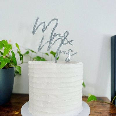 5 bucăți/lot Tort de nuntă Topper acrilic Bride To Be Tort Decoration Mariage Aniversare Petrecere Coacerea Desert Tort Top Drapel Cupcake