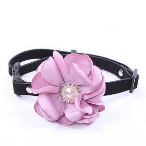 Suņa kaķa kaklasiksna mākslīgās zamšādas āda ar regulējamu Bling piederumu maziem suņiem kaķiem Tējas tase Yorkie