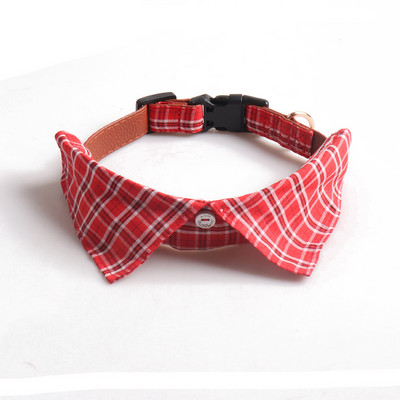 Suņa smokinga kaklasiksna ar rokām izgatavotu regulējamu rūtainu kaklasiksnu Formāla mājdzīvnieku kaķu kaklasiksna mazam, vidējam lielam suņa zēnam