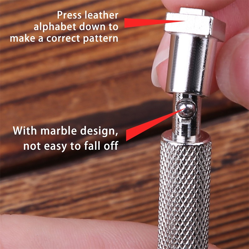 36 gab. Alfabēta burtu numuru komplekts Ādas štancēšanas rīku komplekts 3 mm/6 mm tērauda perforators, metāla štancēšanas rīks, DIY ādas amatniecības instrumenti