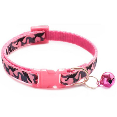 Modes mājdzīvnieku suņu kaklasiksna krāsains raksts maskēšanās jaukas zvaniņa regulējamas kaklasiksnas suņiem kaķiem kucēniem DIY mājdzīvnieku aksesuāri