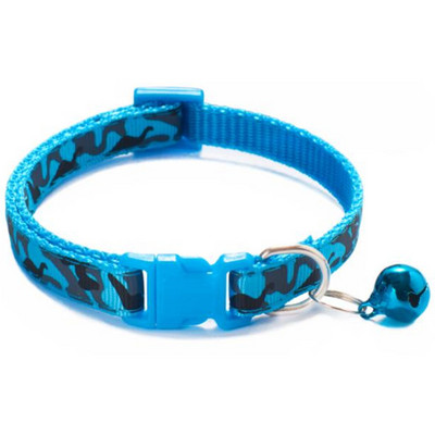 Modes mājdzīvnieku suņu kaklasiksna krāsains raksts maskēšanās jaukas zvaniņa regulējamas kaklasiksnas suņiem kaķiem kucēniem DIY mājdzīvnieku aksesuāri