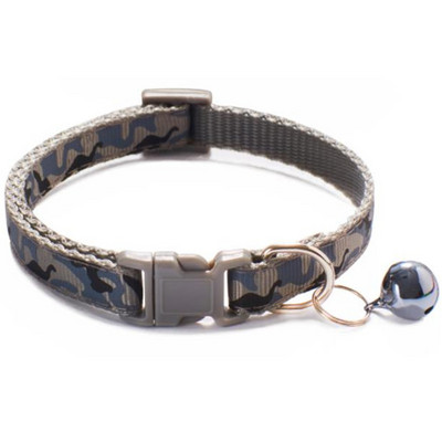 Modes mājdzīvnieku suņu kaklasiksna krāsains raksts maskēšanās jaukas zvaniņa regulējamas kaklasiksnas suņiem kaķiem kucēniem DIY mājdzīvnieku aksesuāri