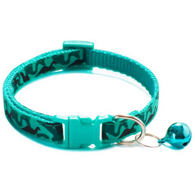 Modes mājdzīvnieku suņu kaklasiksna krāsains raksts maskēšanās jaukas zvaniņa regulējamas kaklasiksnas suņiem kaķiem kucēniem DIY mājdzīvnieku aksesuāri