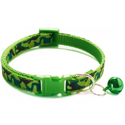 Modes mājdzīvnieku suņu kaklasiksna krāsains raksts maskēšanās jaukas zvaniņa regulējamas kaklasiksnas suņiem kaķiem kucēniem DIY mājdzīvnieku aksesuāri