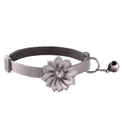 Modes mājdzīvnieku suņu kaklasiksnas zieds, krāsains raksts jauks zvaniņš, regulējamas kaklasiksnas suņu kaķiem DIY mājdzīvnieku piegādes acesorios para mascotas