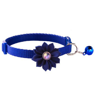 Modes mājdzīvnieku suņu kaklasiksnas zieds, krāsains raksts jauks zvaniņš, regulējamas kaklasiksnas suņu kaķiem DIY mājdzīvnieku piegādes acesorios para mascotas