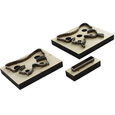 Jaunas griešanas tērauda perforators tauriņš griešanas veidņu koka veidnes ādas amatniecībai