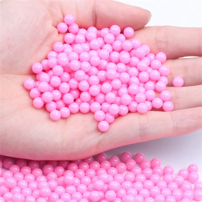 3/4/5/6/8mm apaļas daudzkrāsu perlas Para Manualidades bez cauruma akrila krelles, brīvas krelles rotaslietu izgatavošanai, DIY aksesuāri