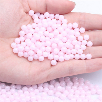 3/4/5/6/8mm apaļas daudzkrāsu perlas Para Manualidades bez cauruma akrila krelles, brīvas krelles rotaslietu izgatavošanai, DIY aksesuāri