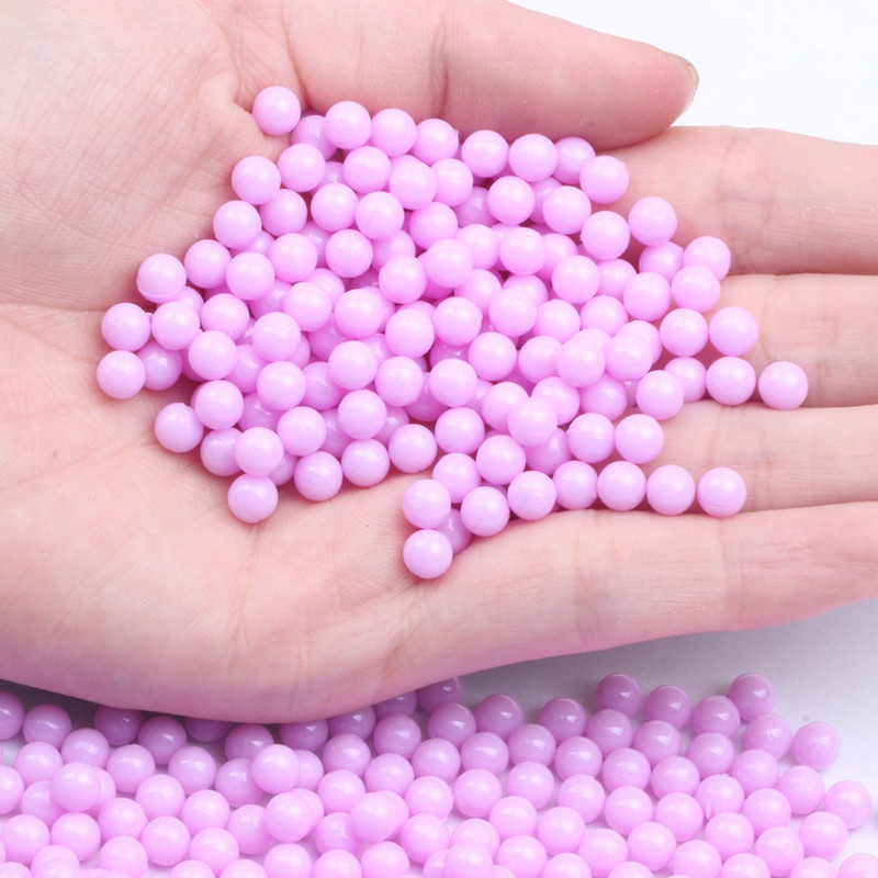 3/4/5/6/8mm apaļas daudzkrāsu perlas Para Manualidades bez cauruma akrila krelles, brīvas krelles rotaslietu izgatavošanai, DIY aksesuāri