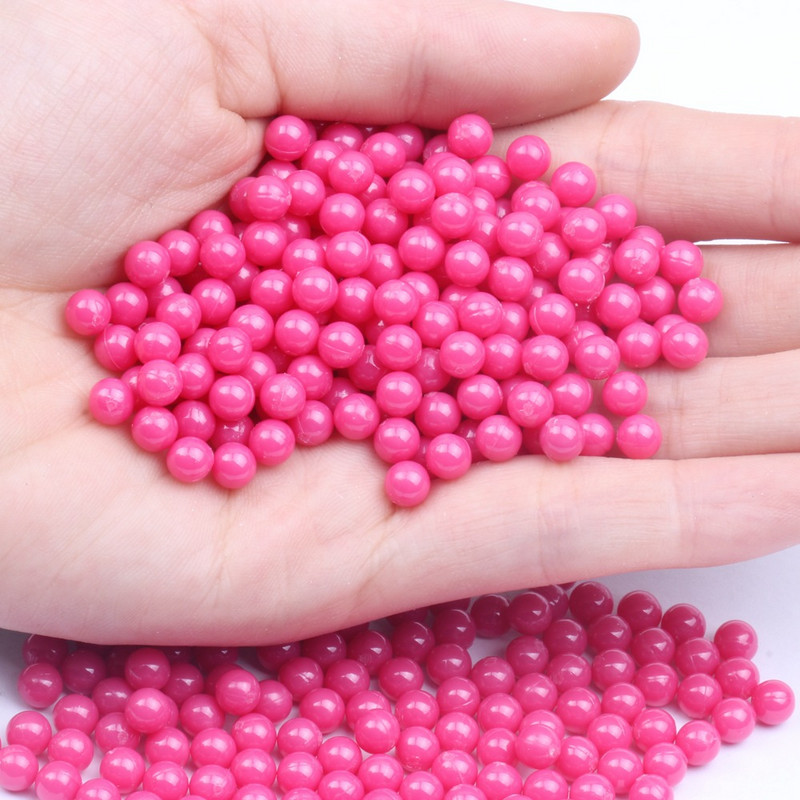 3/4/5/6/8mm apaļas daudzkrāsu perlas Para Manualidades bez cauruma akrila krelles, brīvas krelles rotaslietu izgatavošanai, DIY aksesuāri