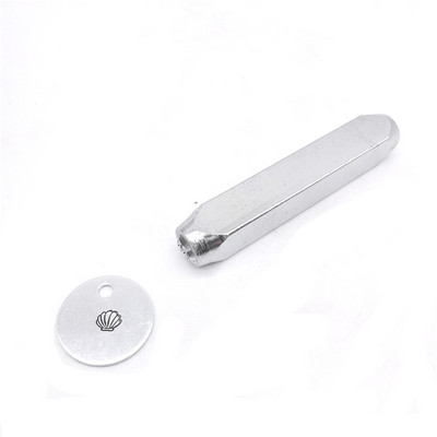 1PC 6MM Metāla štancēšanas rīki Juvelierizstrādājumu dizaina Zīmogi Ādas štancēšanas rīks LOGO DIY Perforācijas tērauda štancēšanas amatniecības sagataves