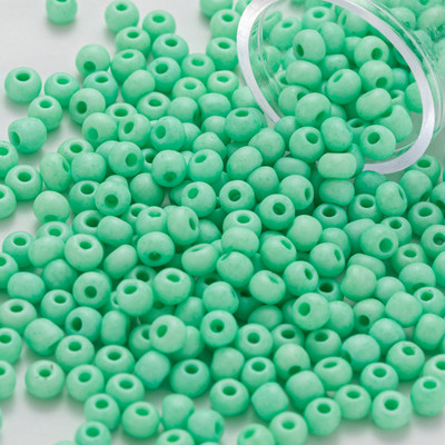 TAO krelles, 3,0 mm, 330 gab., matētas vienkrāsainas, apaļas stikla krelles, 10 grami/caurule DIY roku darbam ar adatu šūšanai, aušanai