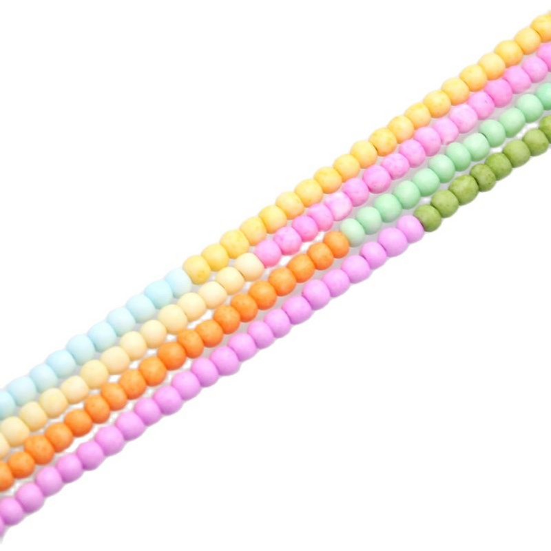 TAO krelles, 3,0 mm, 330 gab., matētas vienkrāsainas, apaļas stikla krelles, 10 grami/caurule DIY roku darbam ar adatu šūšanai, aušanai